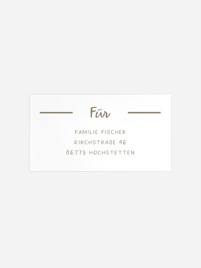 Empfängeraufkleber Weihnachten Festive Season