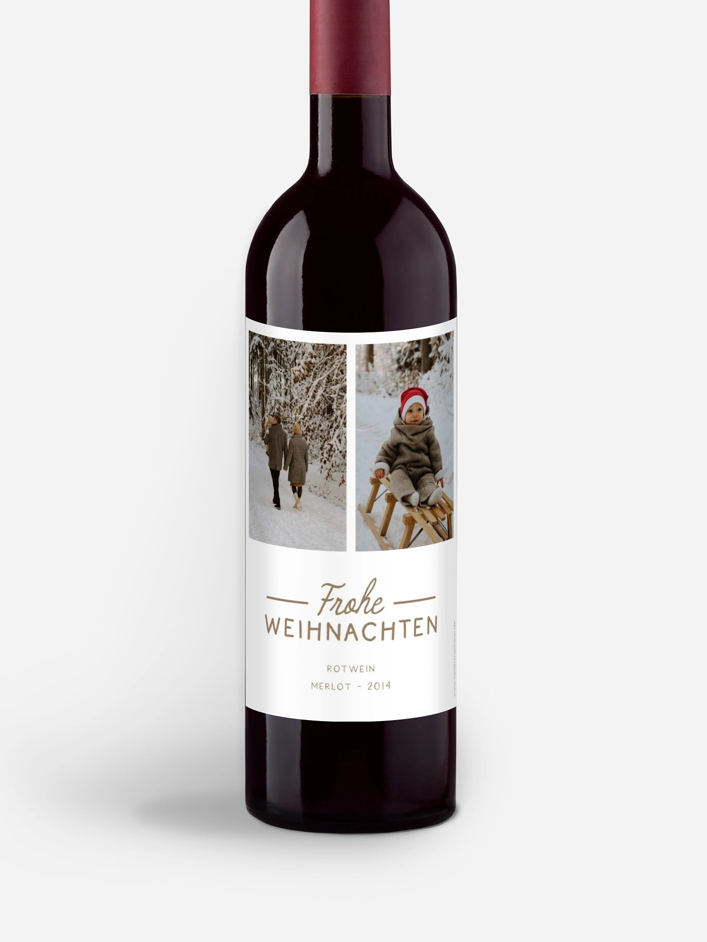 Flaschenetiketten Weihnachten Festive Season