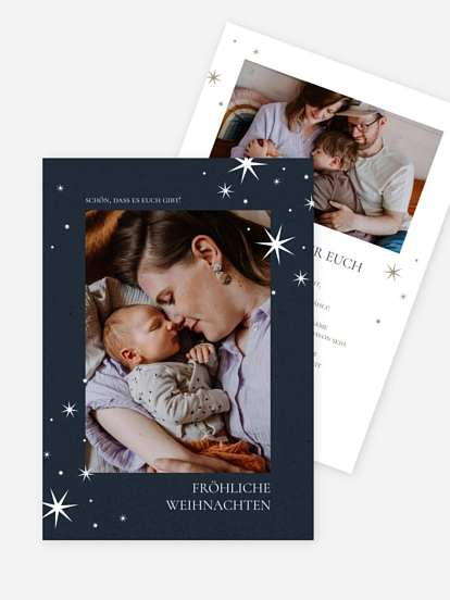 Weihnachtskarte Funkelglück