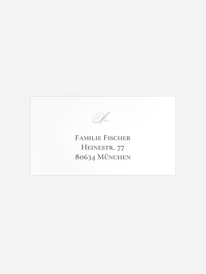 Empfängeraufkleber Weihnachten Winterglanz