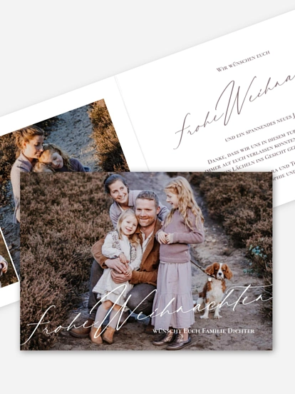 Weihnachtskarte Winterglanz