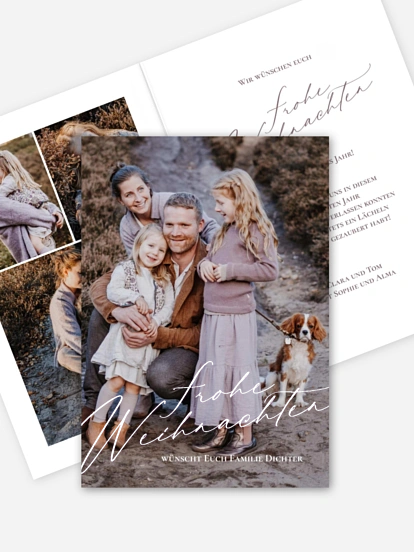 Weihnachtskarte Winterglanz