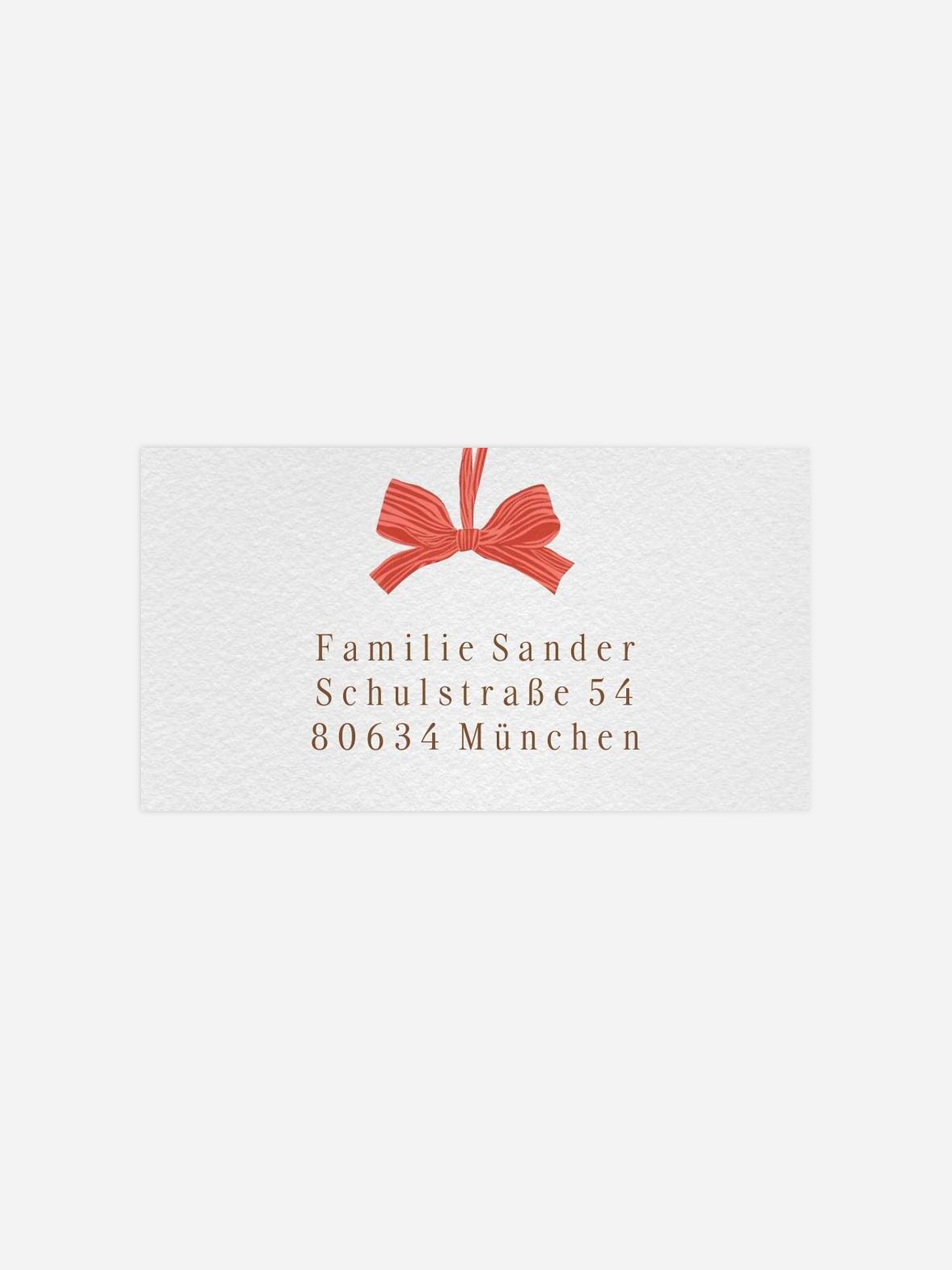 Empfängeraufkleber Weihnachten DIY Weihnachtsschmuck