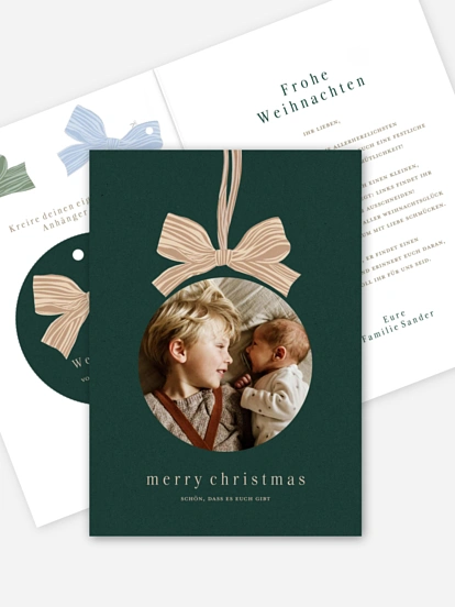 Weihnachtskarte DIY Weihnachtsschmuck