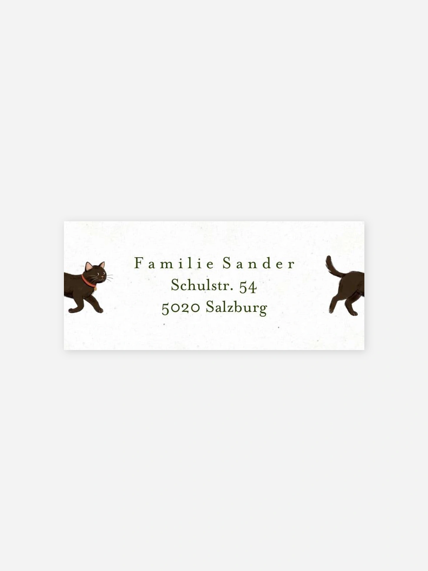 Absenderaufkleber Weihnachten Unsere Familie im Winter