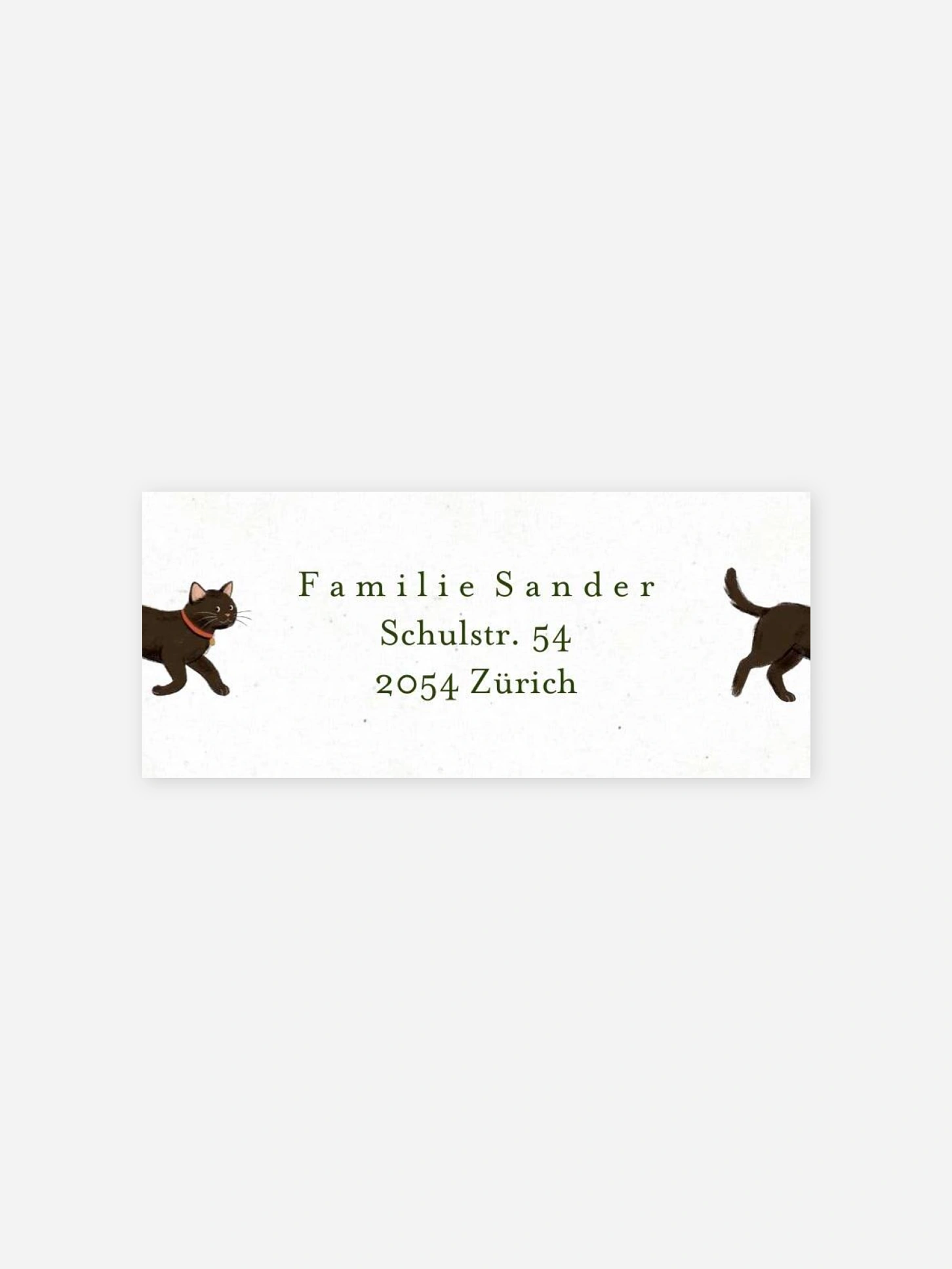 Absenderaufkleber Weihnachten Unsere Familie im Winter