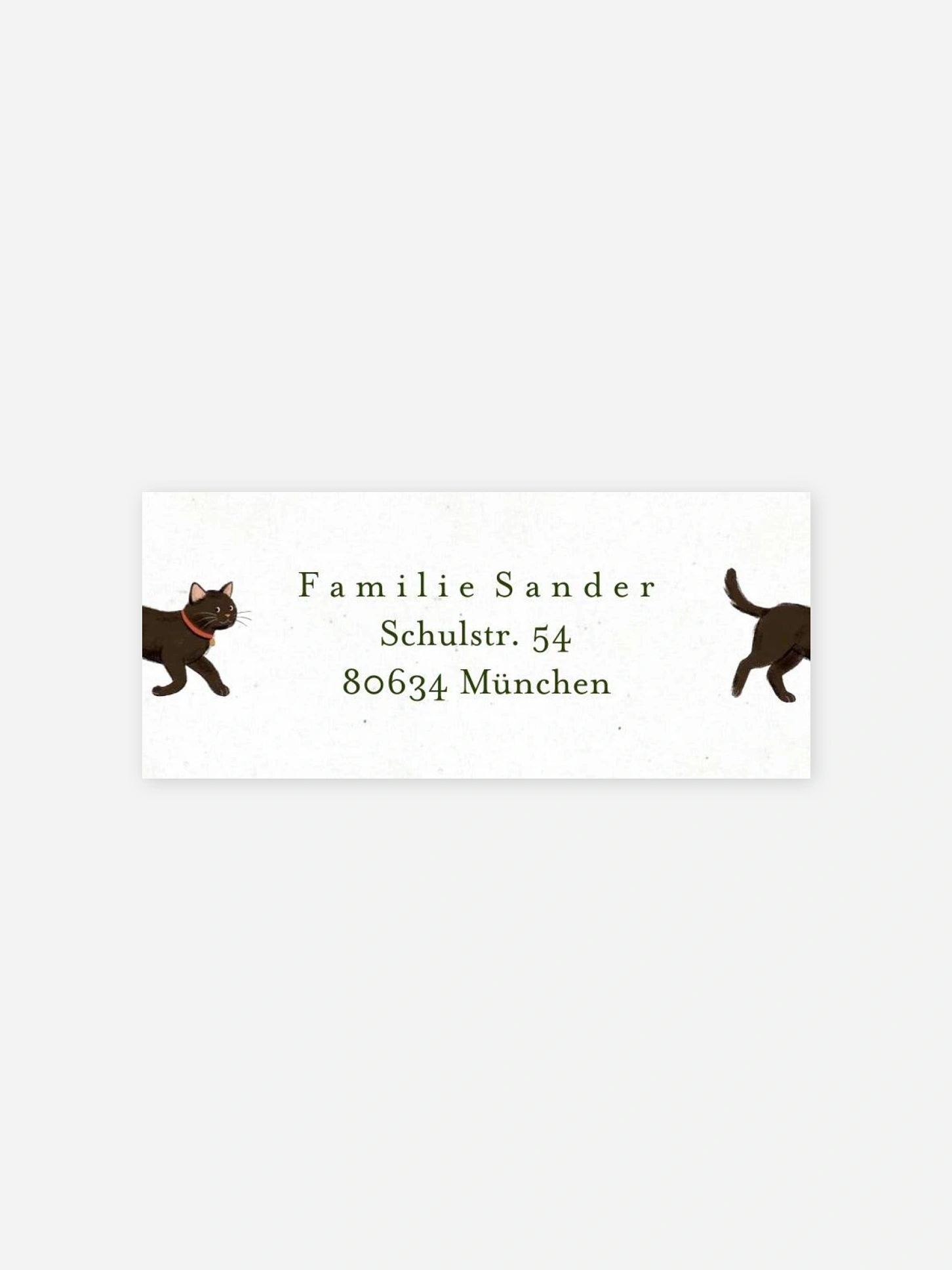 Absenderaufkleber Weihnachten Unsere Familie im Winter