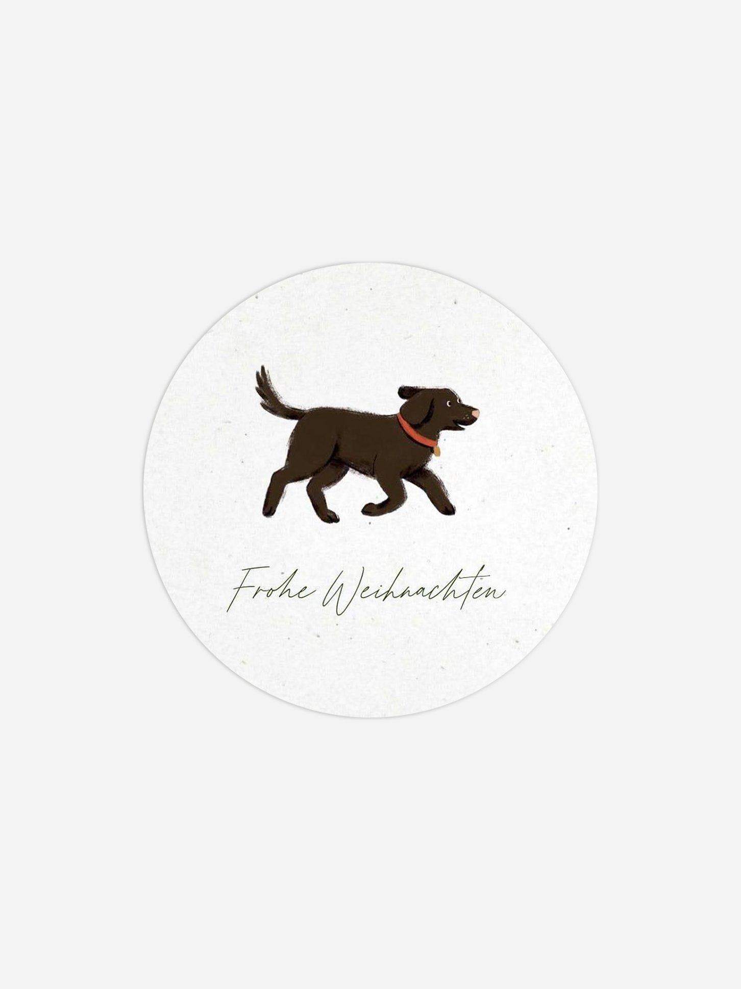 Geschenkaufkleber Weihnachten Unsere Familie im Winter