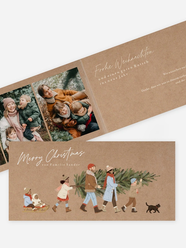 Unsere Familie im Winter