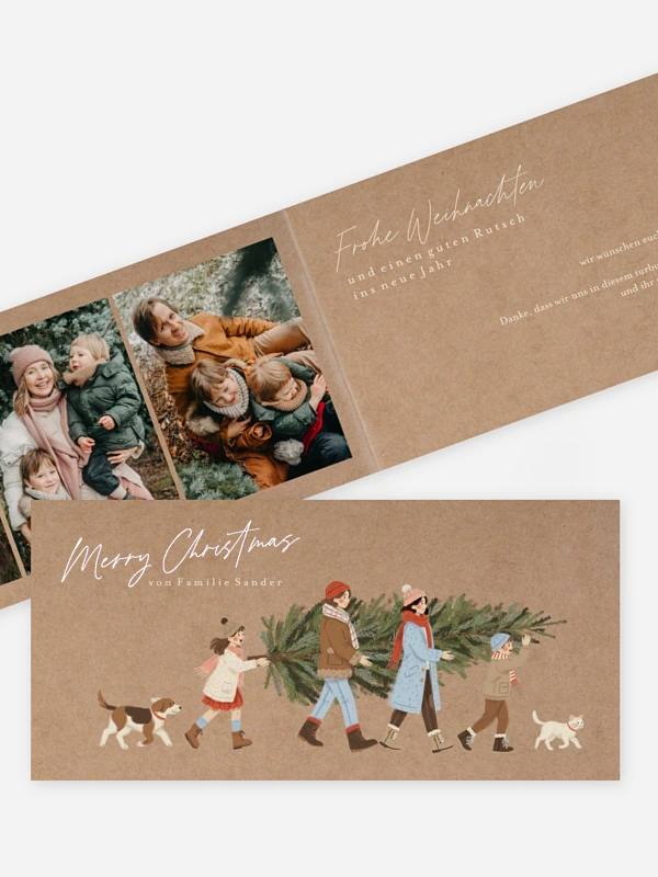 Unsere Familie im Winter