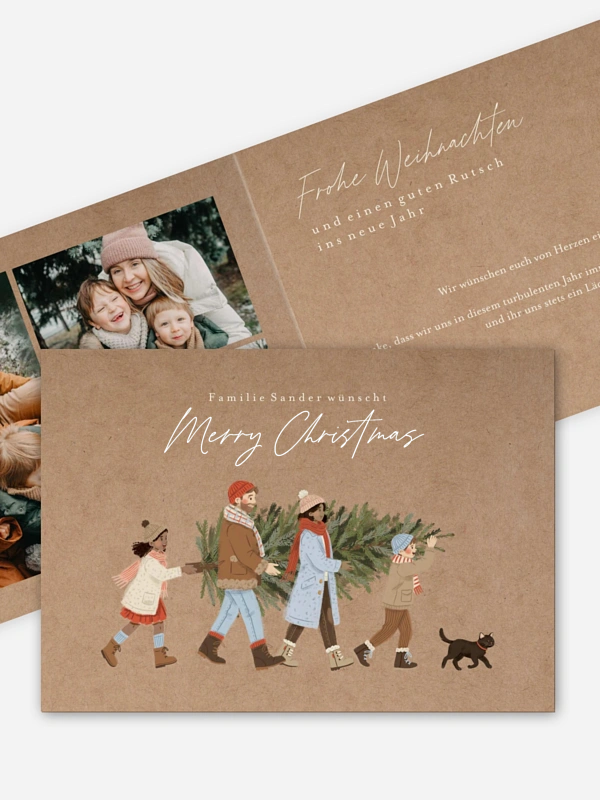 Unsere Familie im Winter