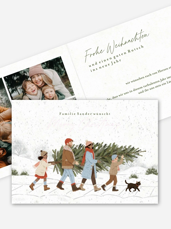 Unsere Familie im Winter