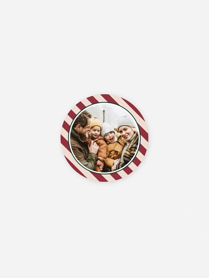 Geschenkaufkleber Weihnachten Santas Postcard