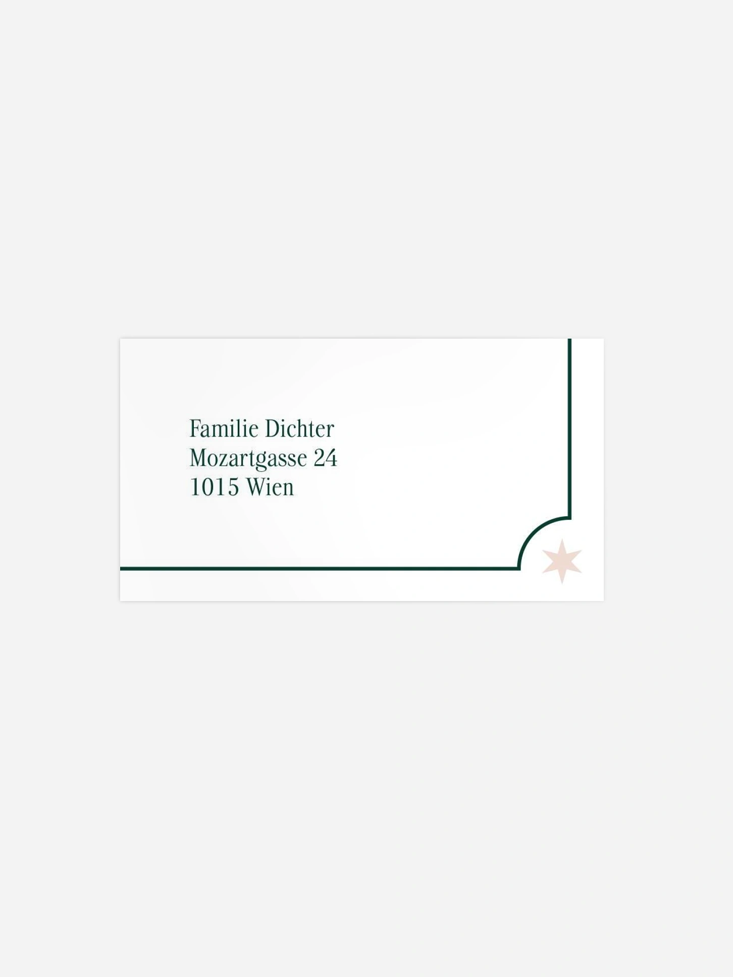 Empfängeraufkleber Weihnachten Santas Postcard