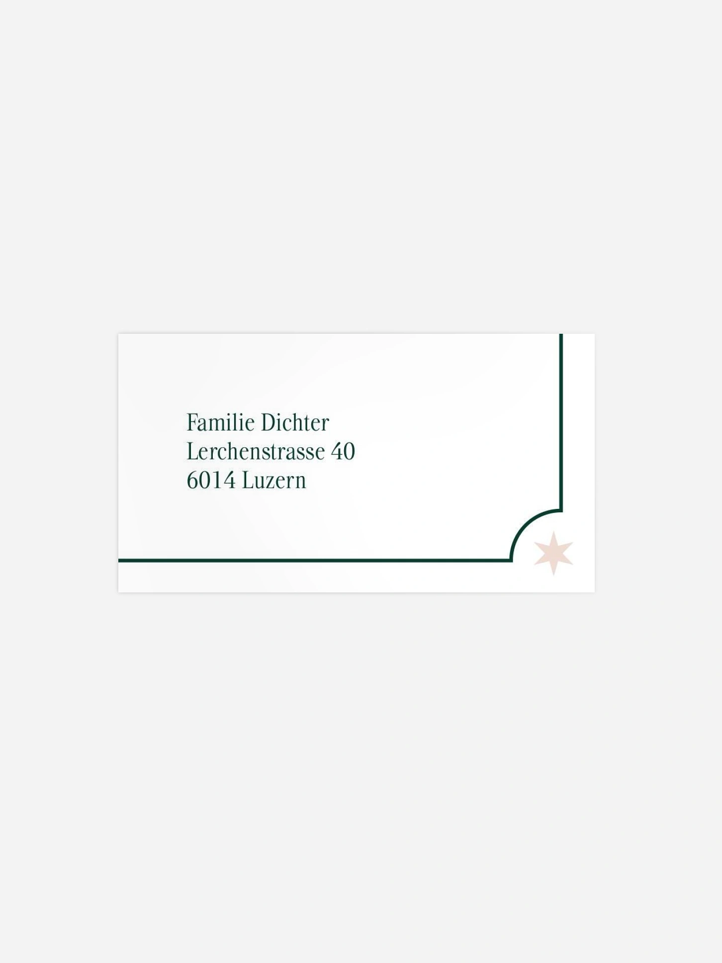 Empfängeraufkleber Weihnachten Santas Postcard