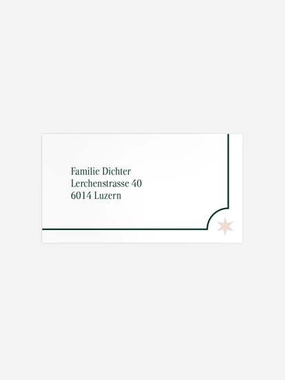 Empfängeraufkleber Weihnachten Santas Postcard