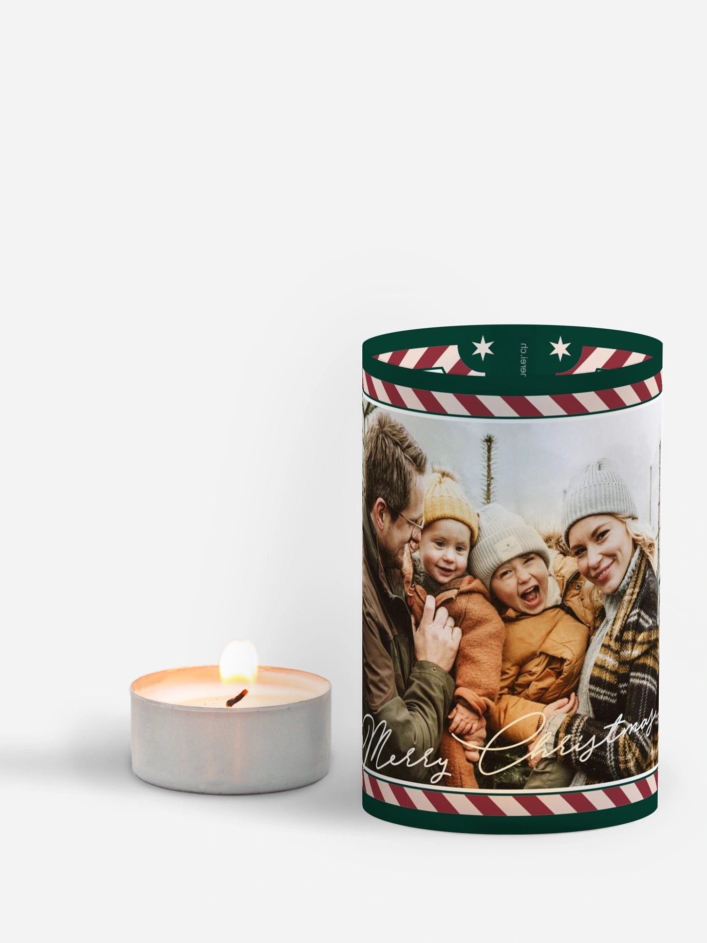 Windlicht Weihnachten Santas Postcard