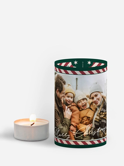 Windlicht Weihnachten Santas Postcard