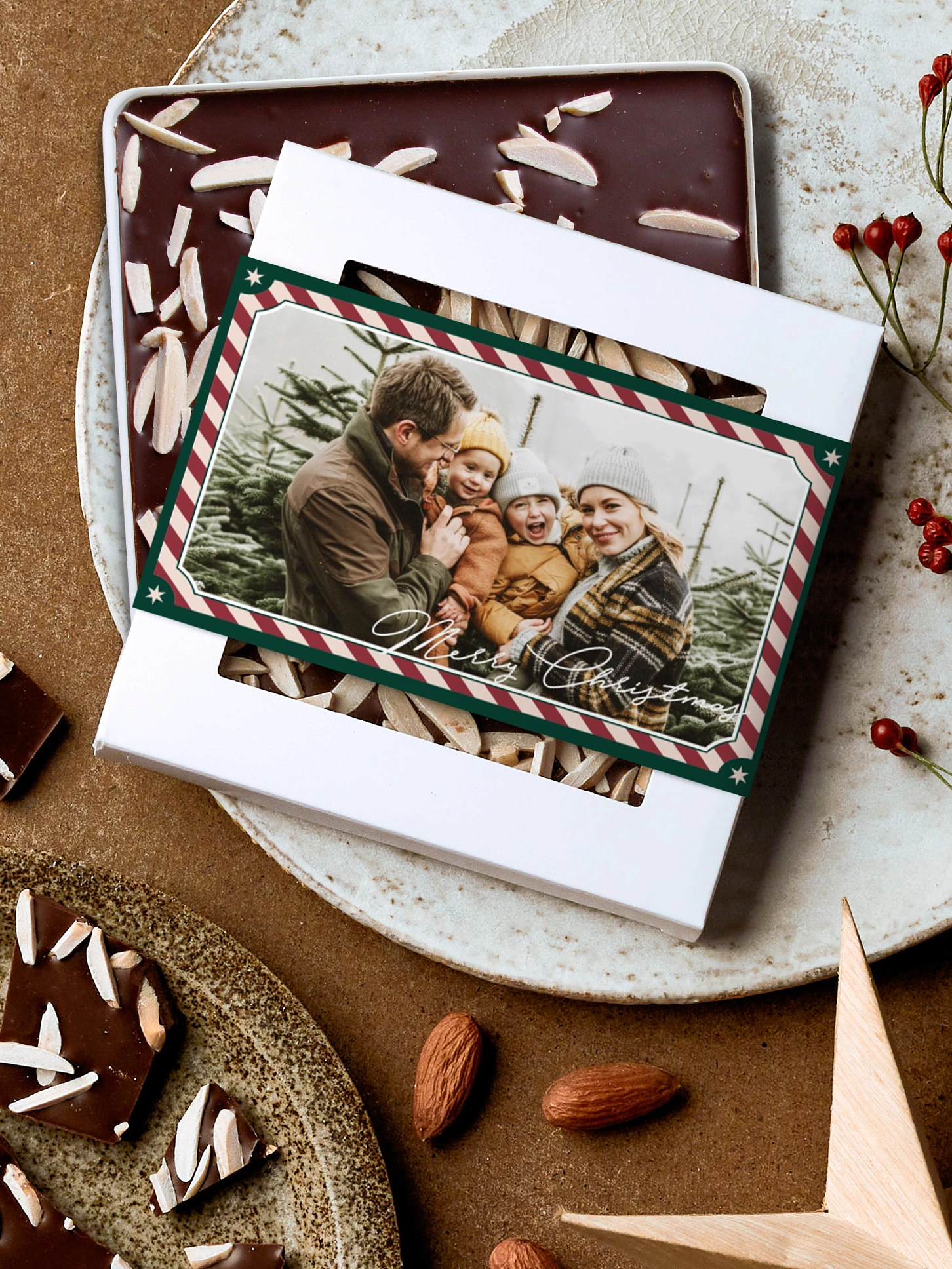 Schokobox Santas Postcard