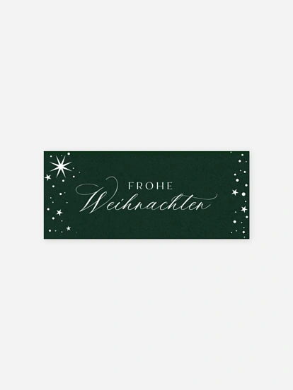 Geschenkaufkleber Weihnachten Winterfunkeln