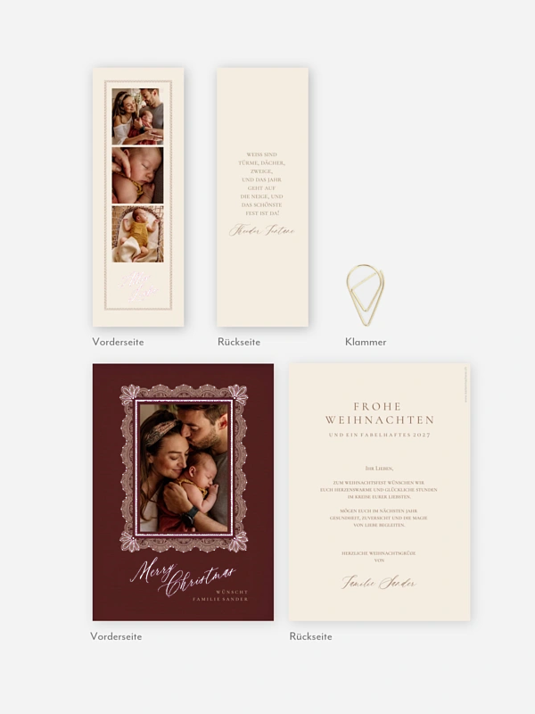 Weihnachtskarte Soft Embrace
