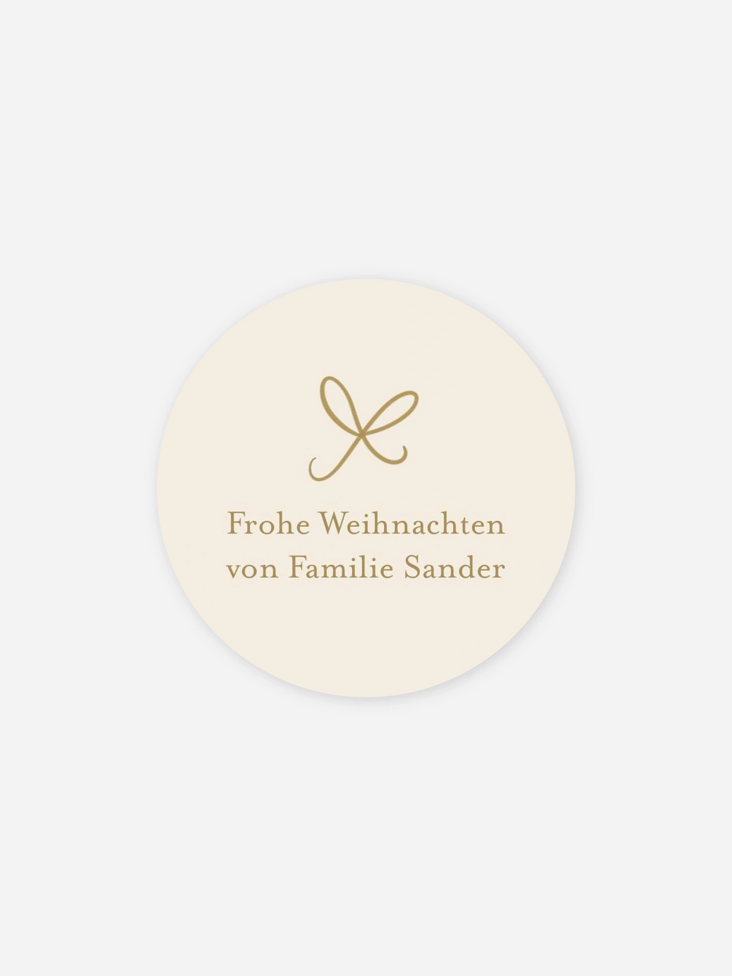 Geschenkaufkleber Weihnachten Zitrusgirlande