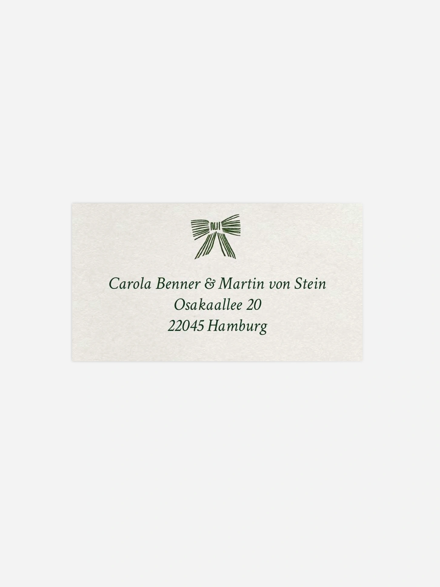 Empfängeraufkleber Weihnachten Gebundene Grüße
