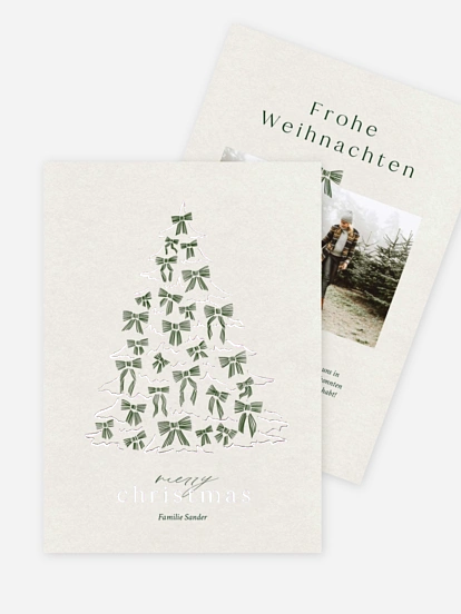 Weihnachtskarte Gebundene Grüße