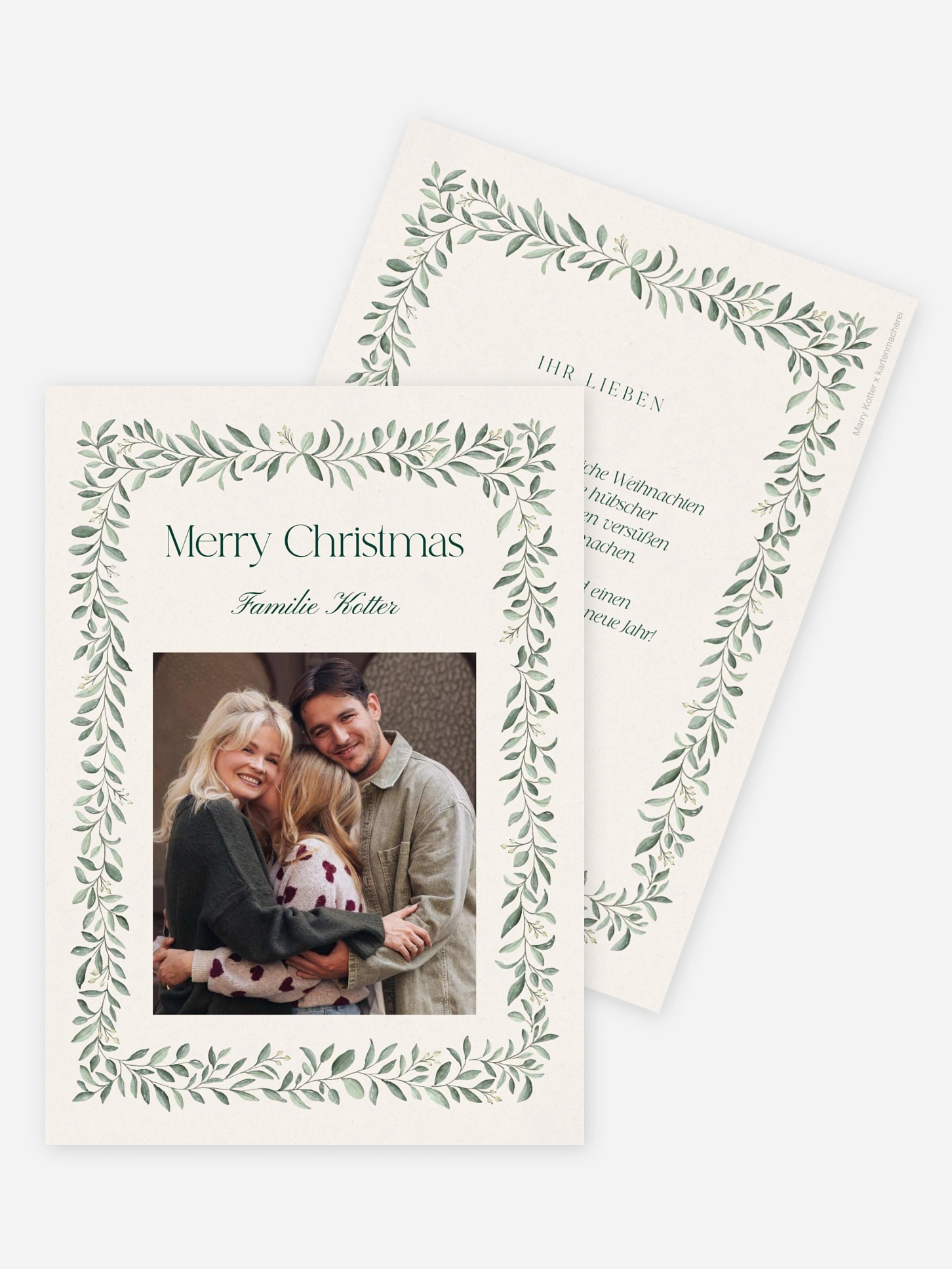 Weihnachtskarte Evergreen Season