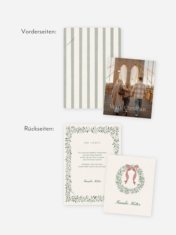 Weihnachtskarte Evergreen Season