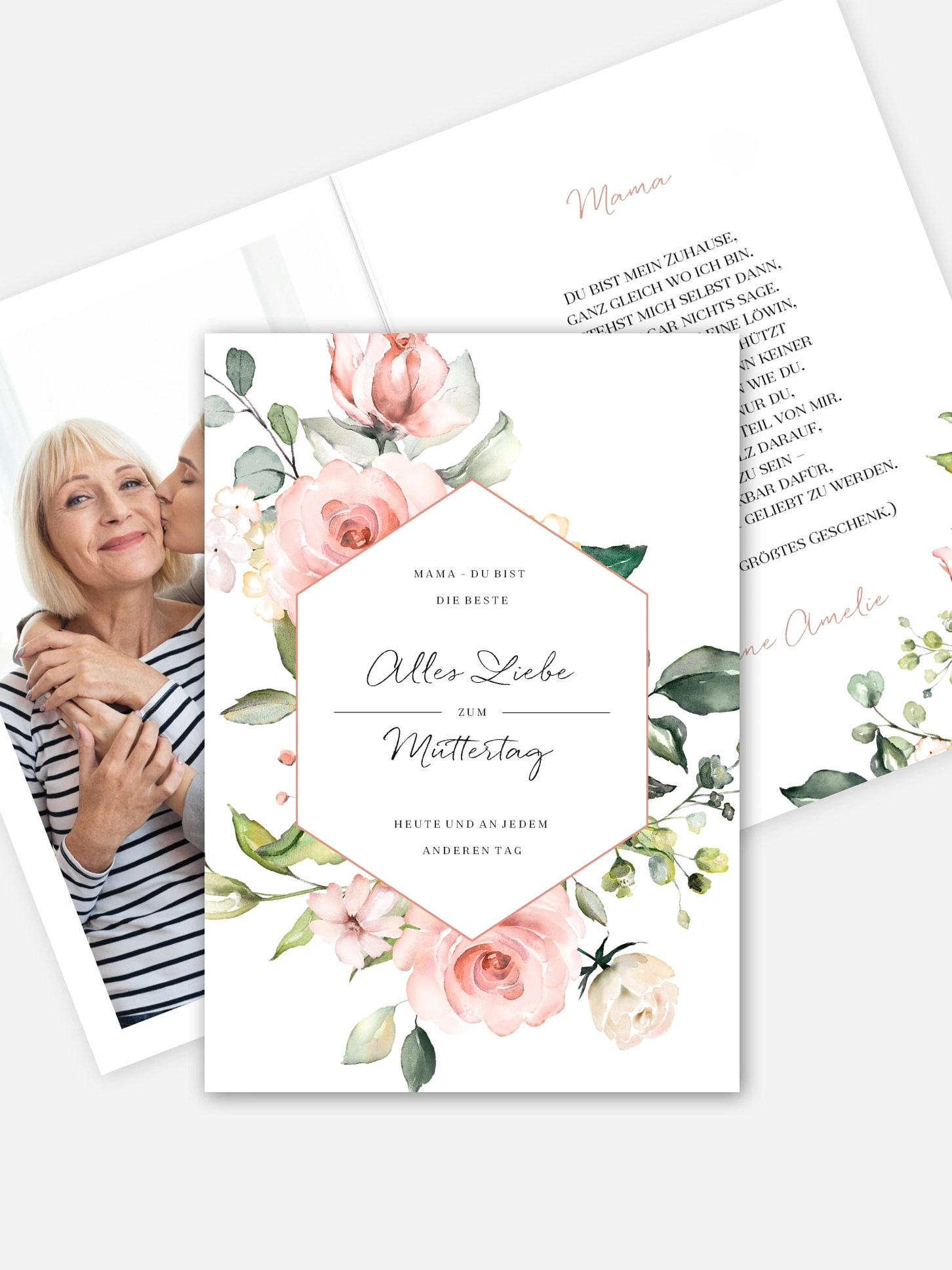Grußkarte Soft Florals