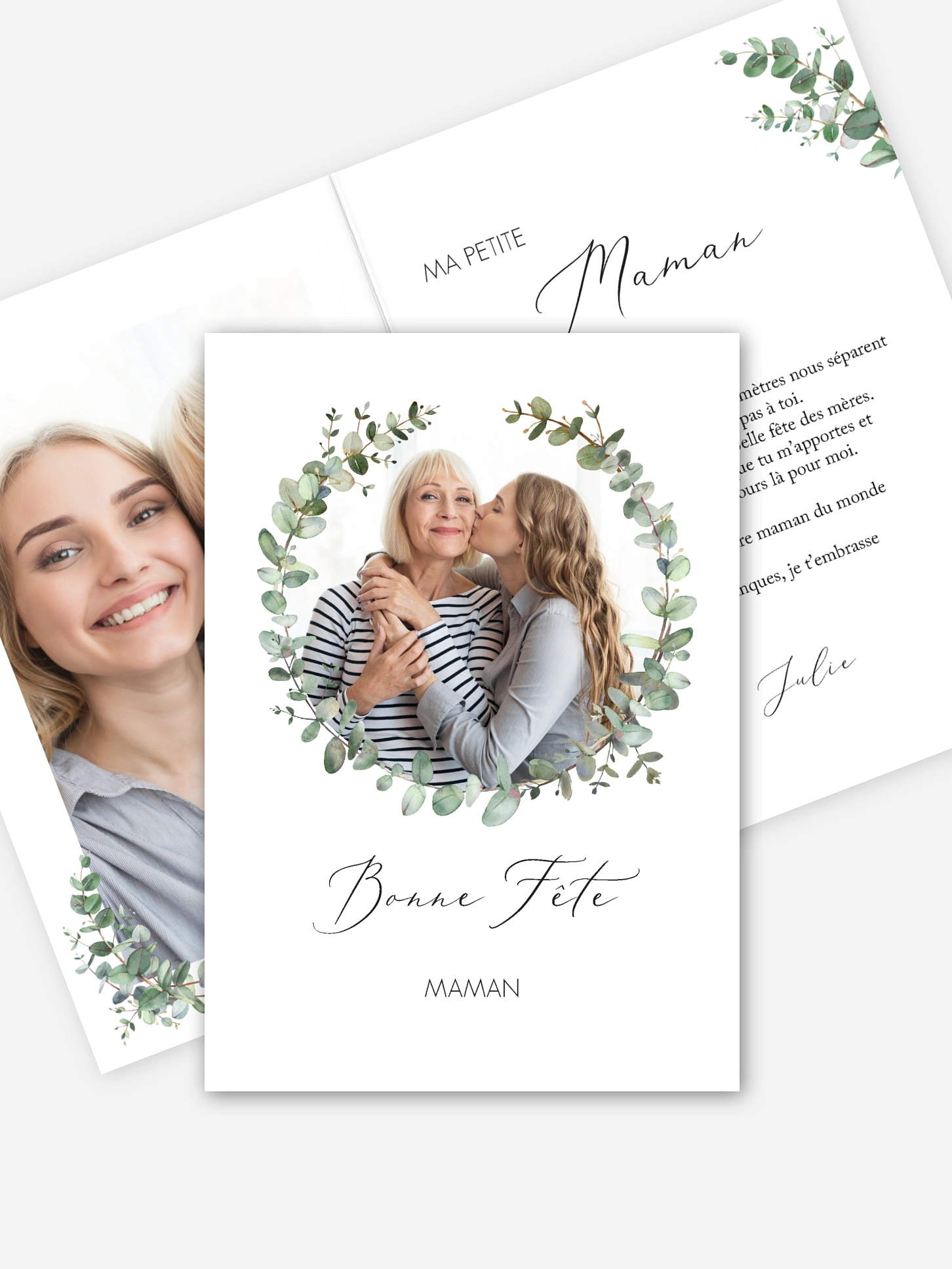 Carte de correspondance Green minimal