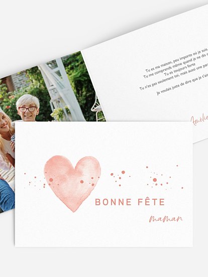 Carte de correspondance Chemin en coeurs