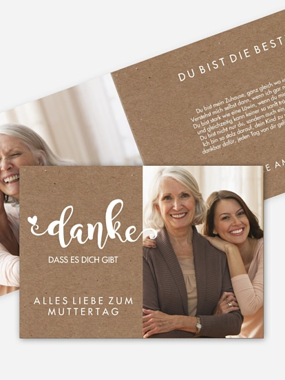 Grußkarte Danke für alles