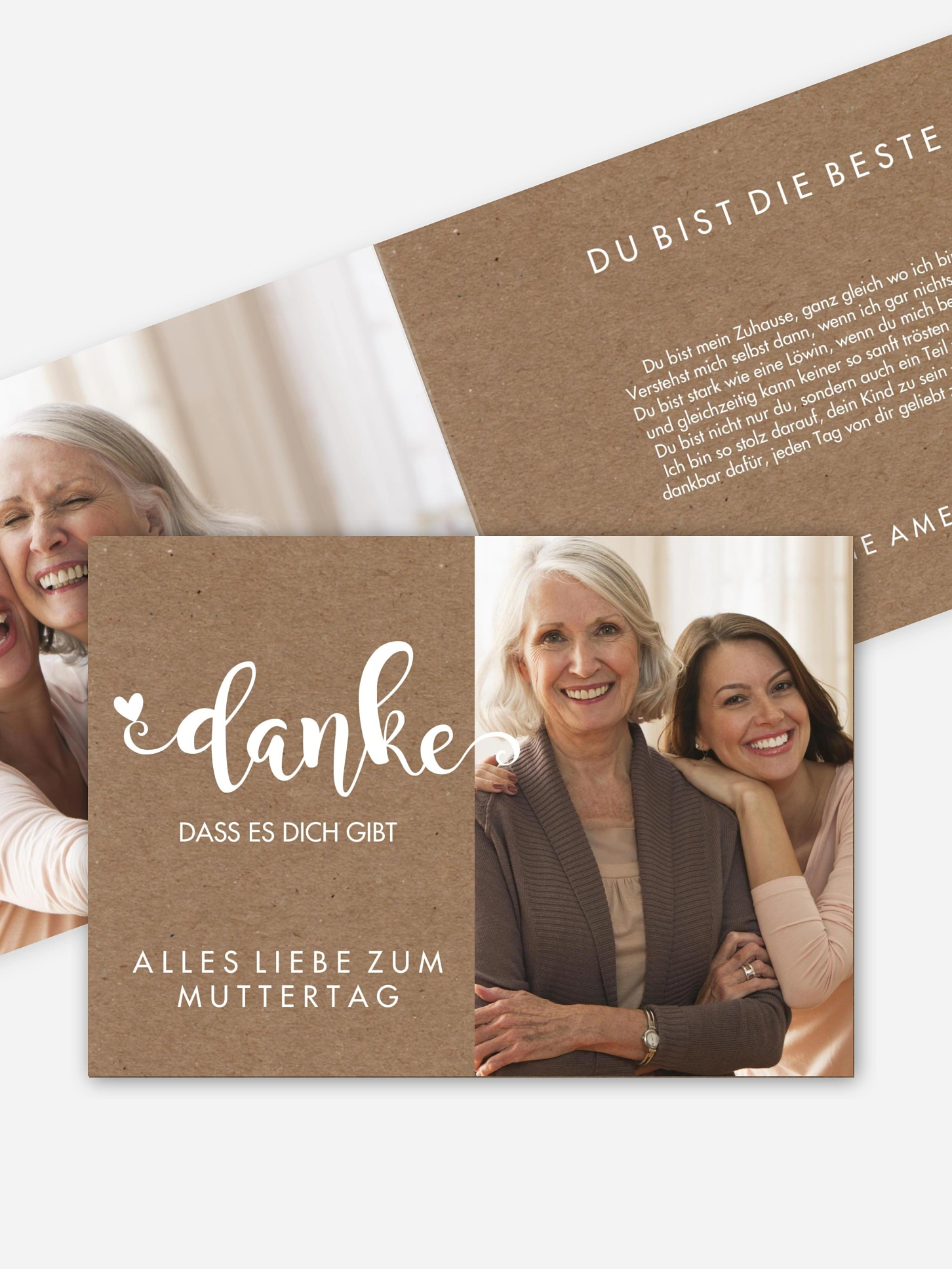Karte zum Muttertag Danke für alles