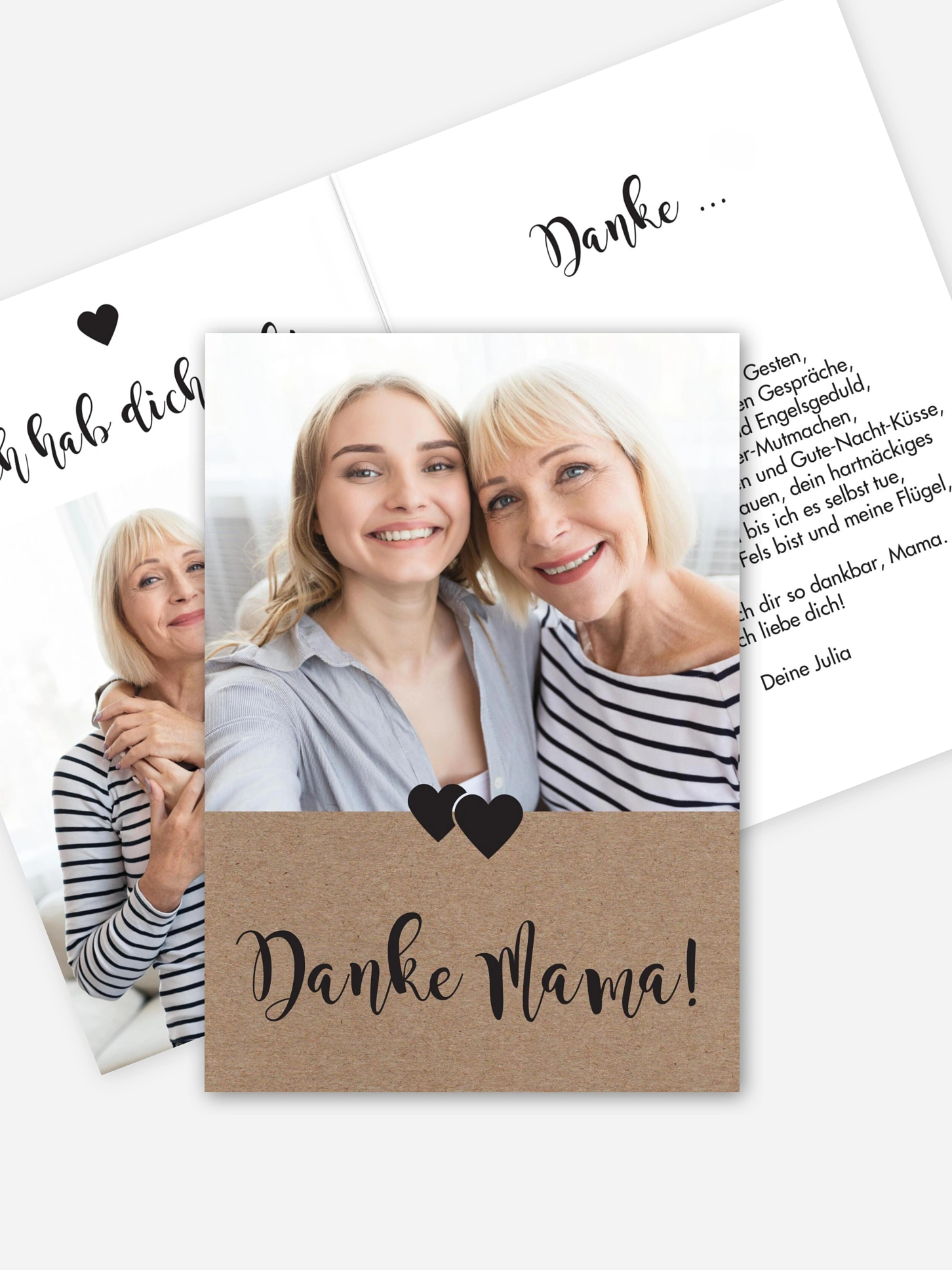 Grußkarte Geschenkbox Piktogramm