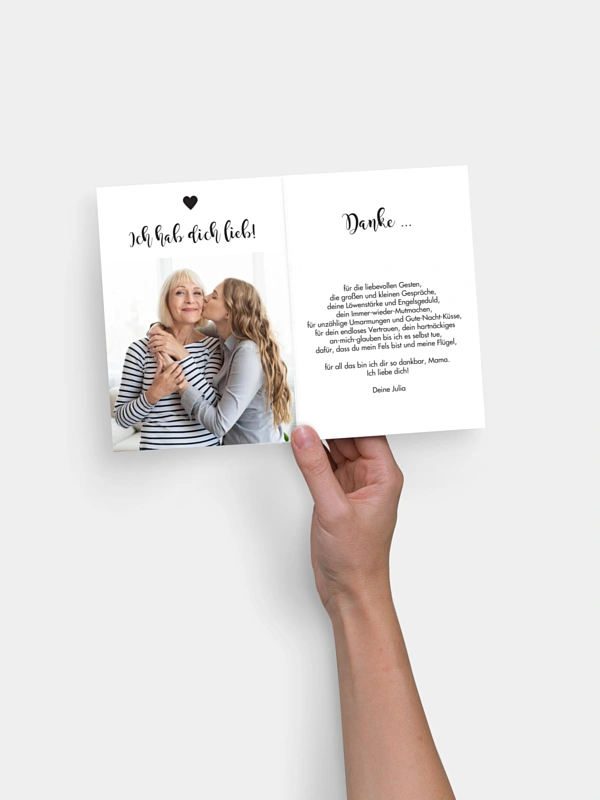 Grußkarte Geschenkbox Piktogramm