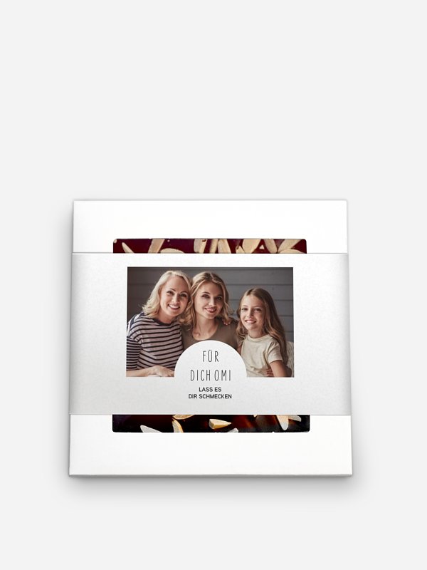 Schokolade Muttertag Geschenkbox Familien Collage