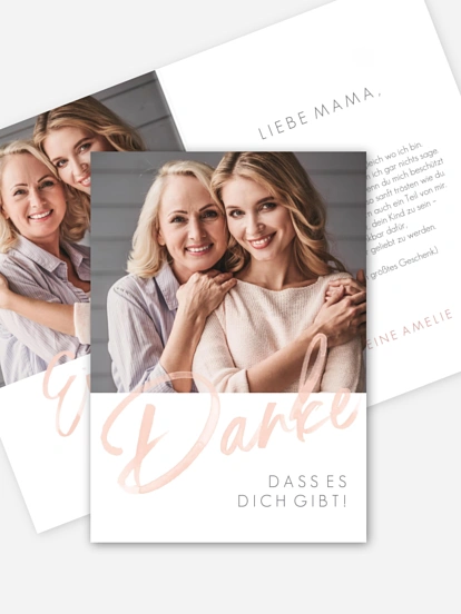 Karte zum Muttertag Einfach Liebe