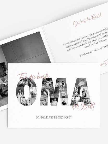 Grußkarte Bilder für Oma
