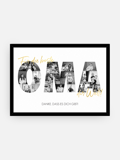 Wandbild Muttertag Bilder für Oma