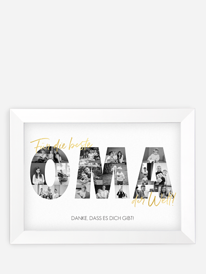 Wandbild Muttertag Bilder für Oma