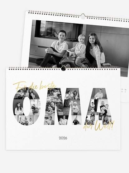 Wandkalender Bilder für Oma