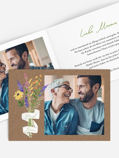 Grußkarte Danke Mama