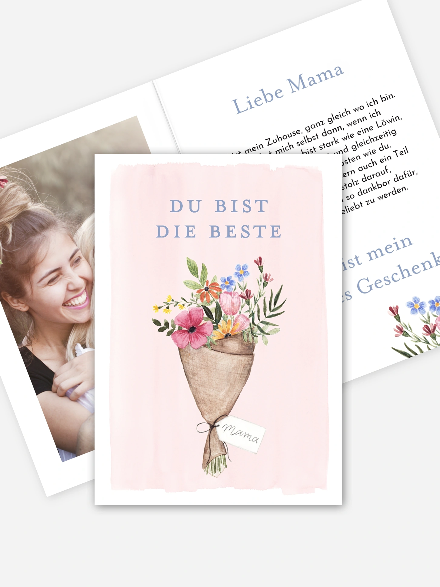 Grußkarte Blumenbouquet