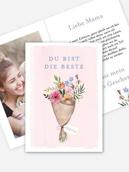 Grußkarte Blumenbouquet