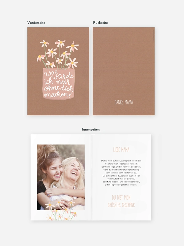 Grußkarte Unersetzlich