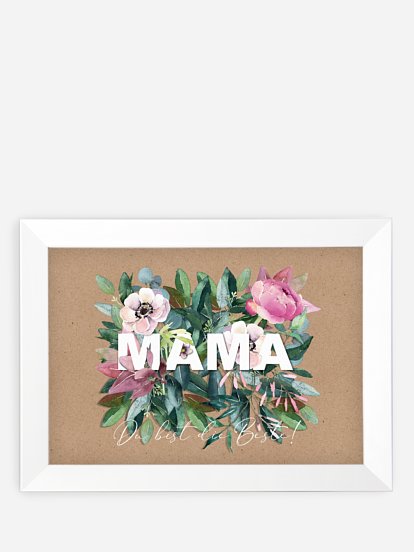 Wandbild Muttertag Blumen für Mama