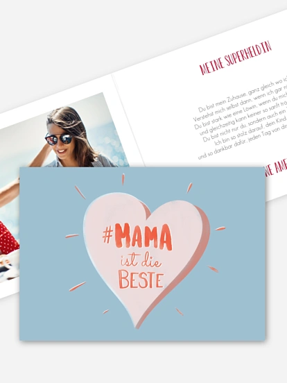 Grußkarte Beste Mama