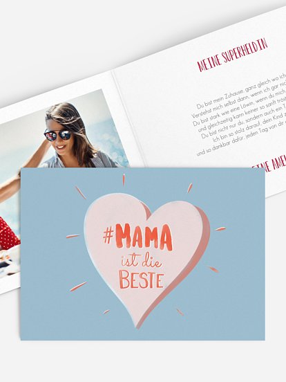 Grußkarte Beste Mama
